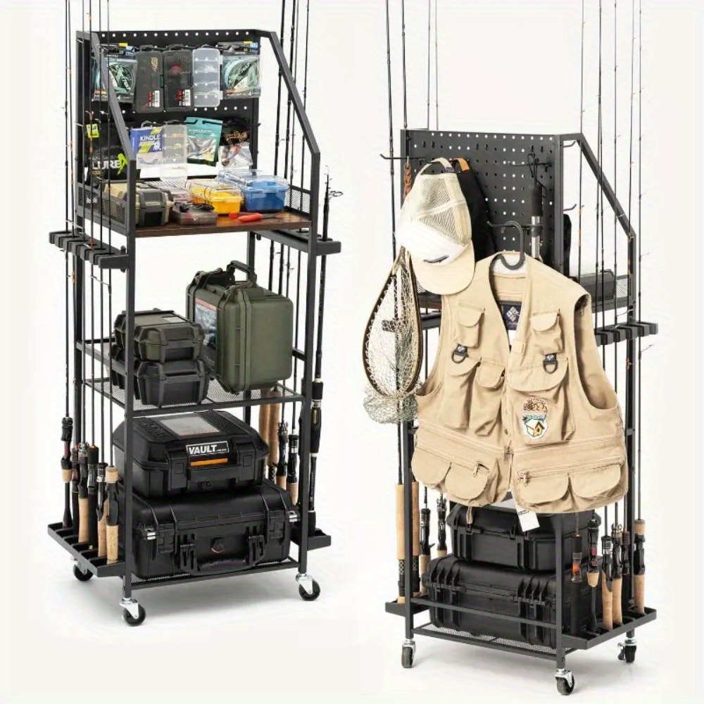 Fishing Equipment And Accessories - Fishing Rod Holders for Garage Fishing