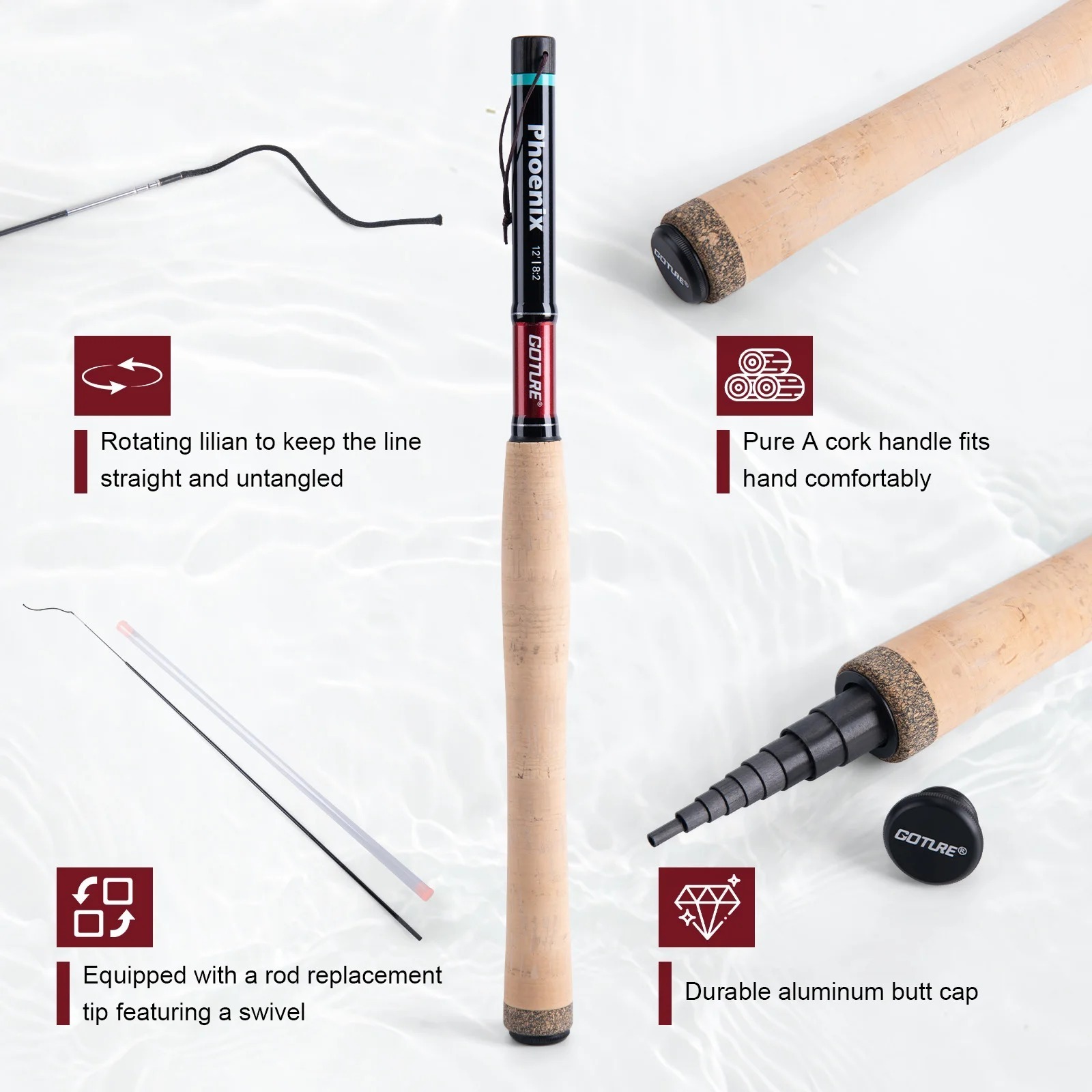 Goture 12FT 3.6M Tenkara Fly F - đánh giá và giá Fly Fishing Set
