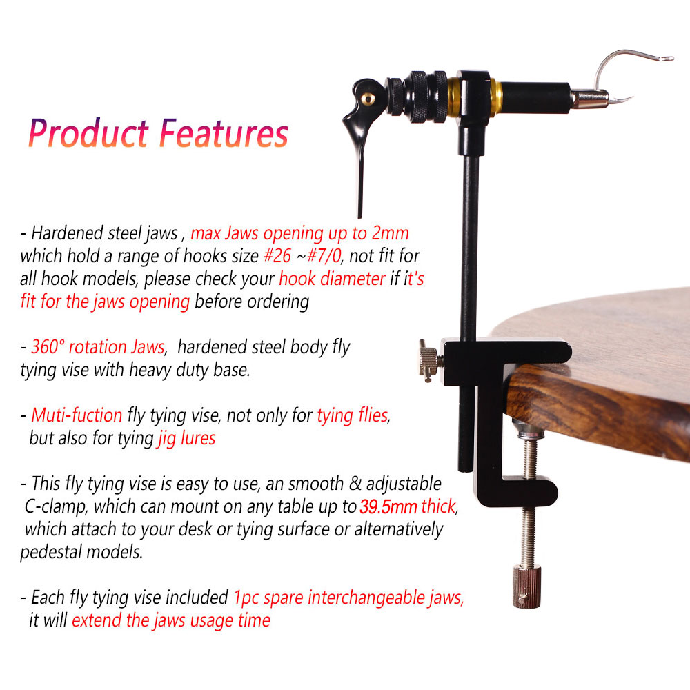 Bimoo 360 ° Quay C-Kẹp Đồ Bay  - đánh giá và giá Fly Fishing Set