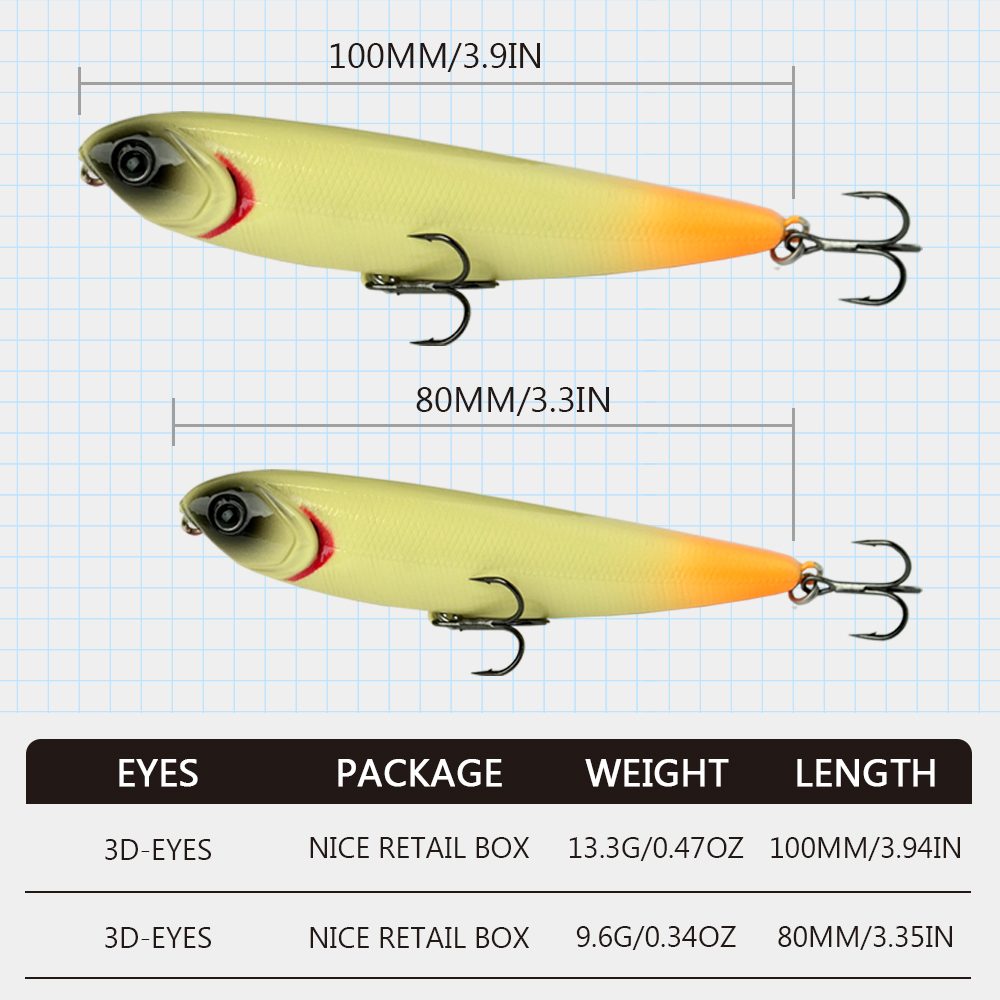 WATERBOY 8Cm 9G 10Cm 13G Bút C - đánh giá và giá Fishing Equipment Market