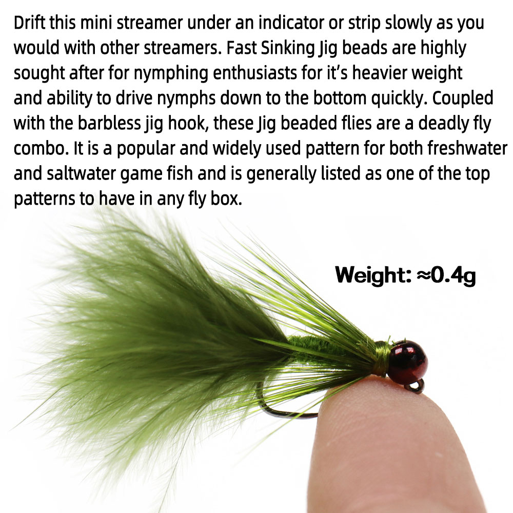 4~6pcs #10 #12 Fast Sinking Tu - đánh giá và giá Fly Fishing Set