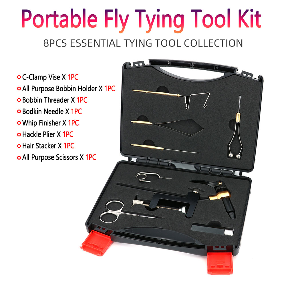 8pc/Set Hardened Steel C-Clamp - đánh giá và giá Fly Fishing Set