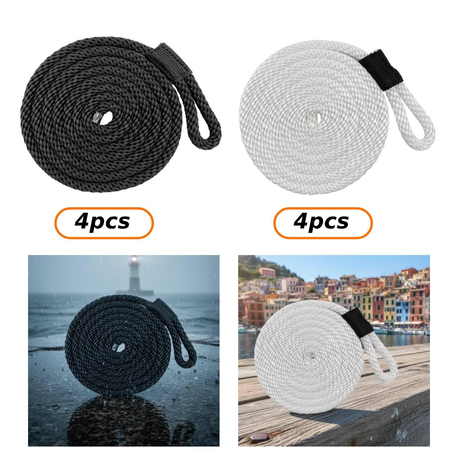 4 Pieces Docklines Mooring Rop - đánh giá và giá Braided Fishing Line