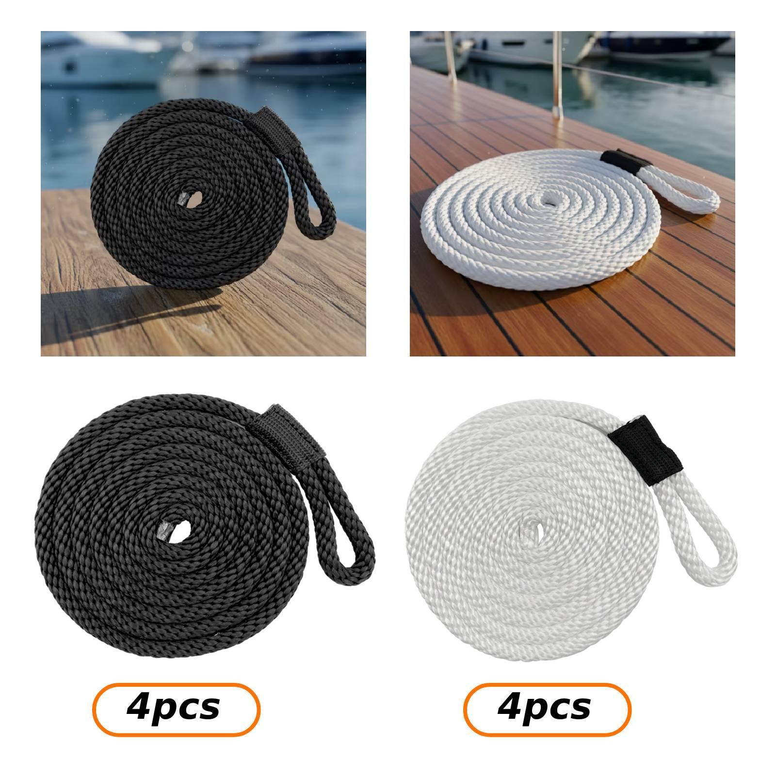 4 Pieces Docklines Mooring Rop - đánh giá và giá Braided Fishing Line
